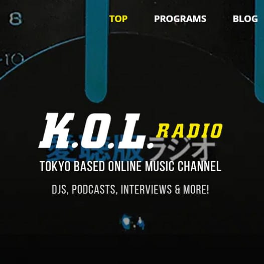 kol radio online music channel tokyo japan dj mix show program podcast playlist mixcloud